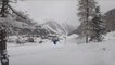 Skier Faceplants to the Snow While Attempting Flip