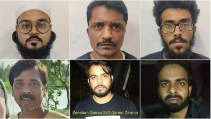 Who are the 6 Pakistan-backed terrorist caught by police?