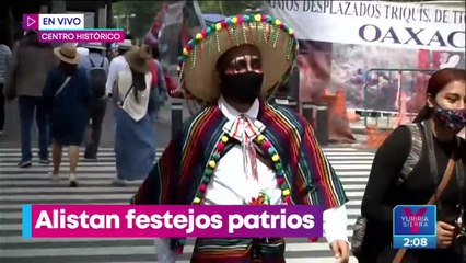 Alistan festejos patrios en el Zócalo de la CDMX; así luce