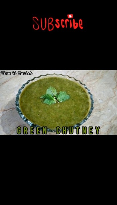 Green Chutney recipe//Hari Chutney//Coriander Mint Chutney #shorts