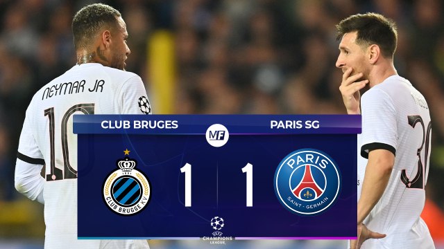 CLUB BRUGES - PSG : LE RÉSUMÉ ET LES TOPS/FLOPS I LA PREMIÈRE RATÉE DU TRIO NEYMAR, MESSI, MBAPPÉ