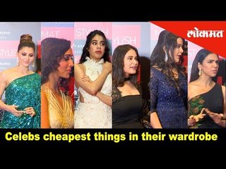 Celebrities disclose the cheapest things in their wardrobe | Lokmat Most Stylist Awards 2018