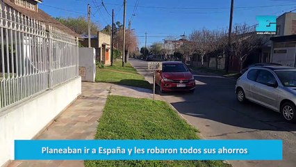 Planeaban ir a España y les robaron todos sus ahorros