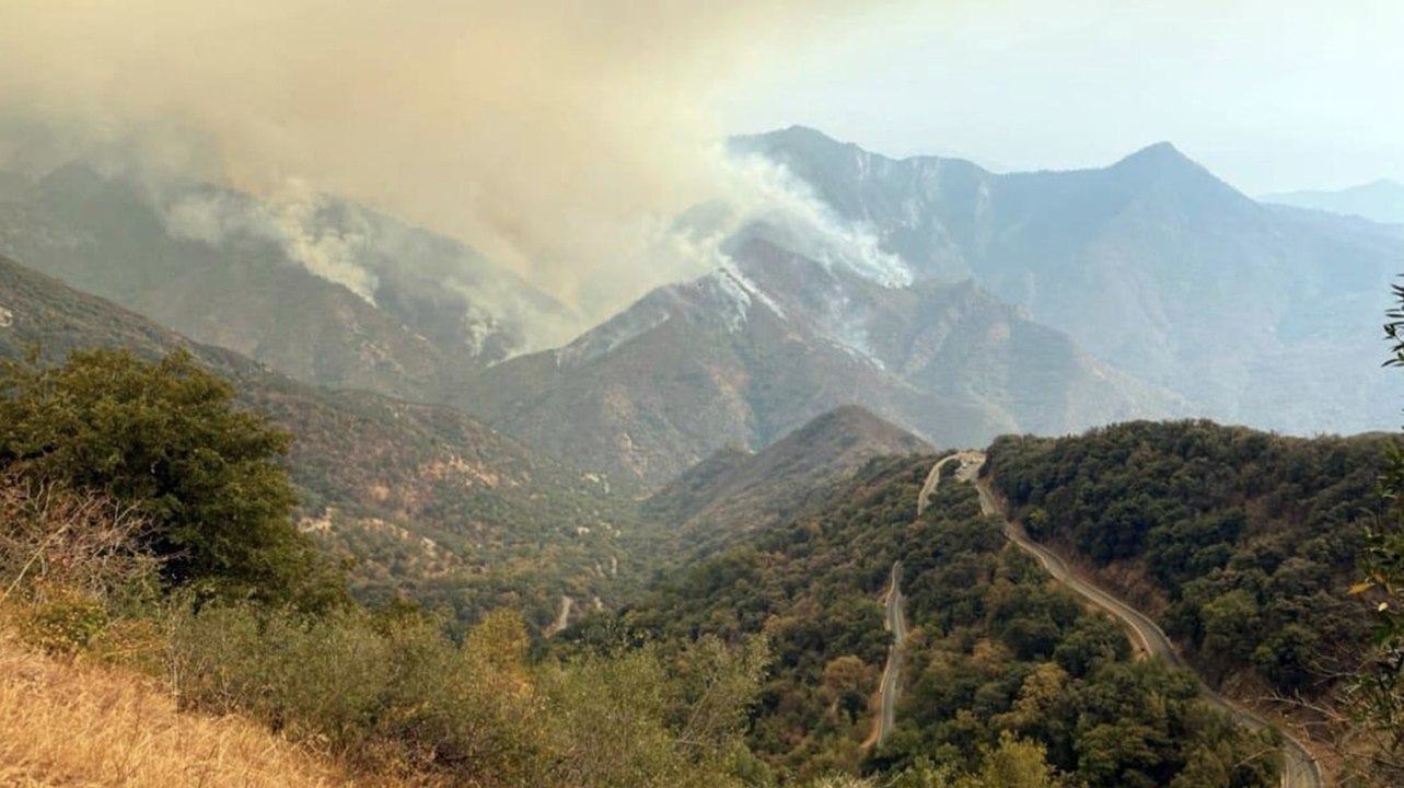 California Wildfires Force Sequoia National Par...