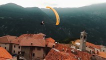 Speedflying Over Mountaintops And Rooftops In Trentino, Italy