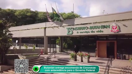 Butantan entrega encomenda de Coronavac com antecedência para o Governo Federal