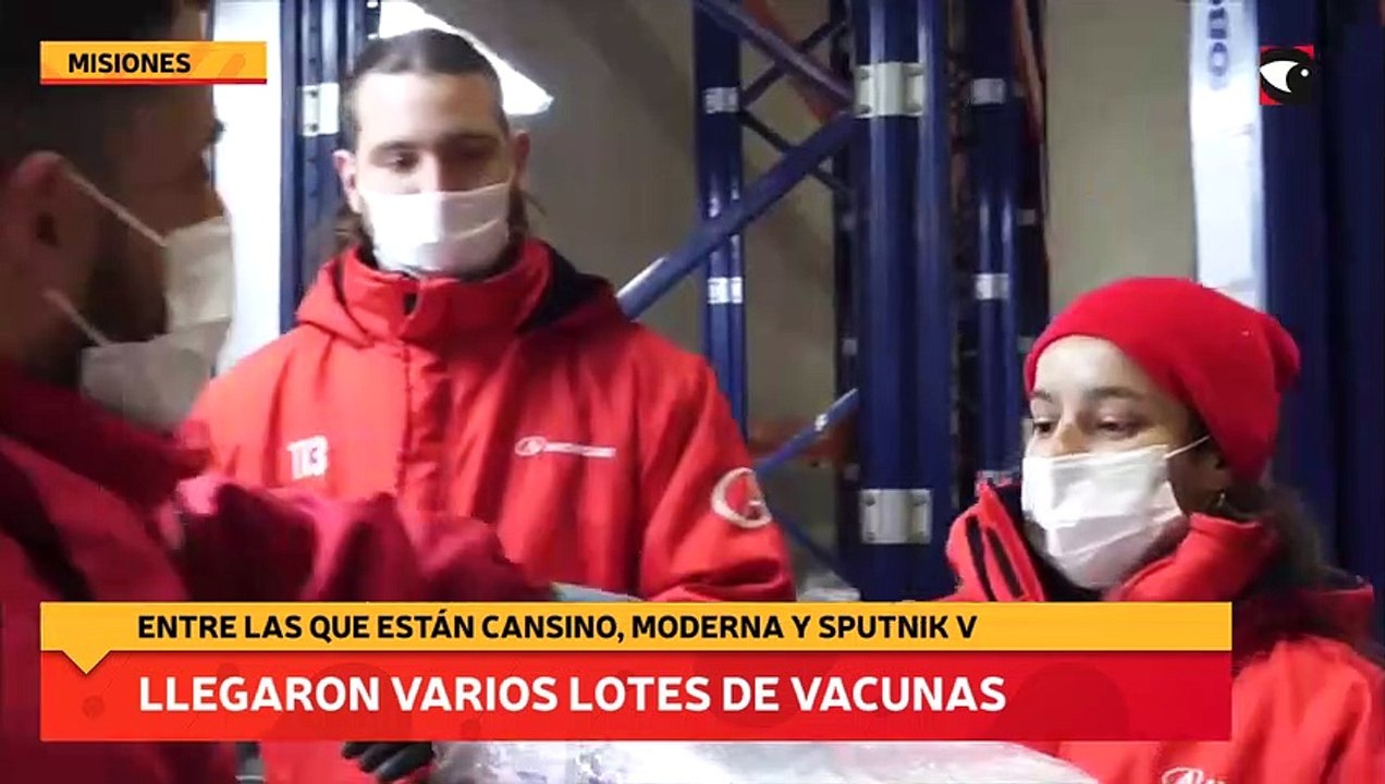 Llegaron varios lotes de vacunas