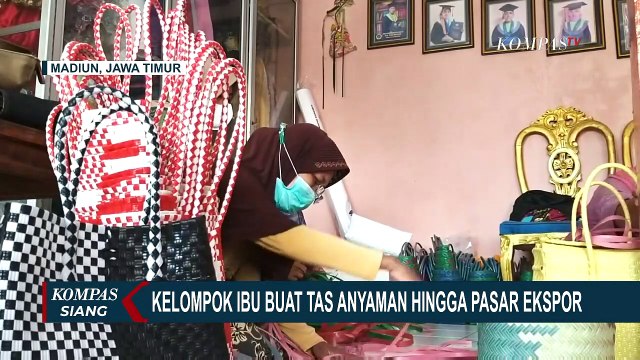 Ibu-ibu di Madiun Buat Tas Anyaman Hingga Diekspor ke Mesir, Kairo, dan Australia