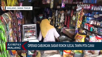 Operasi Gabungan di Malang, Petugas Sasar Rokok Ilegal Tanpa Cukai