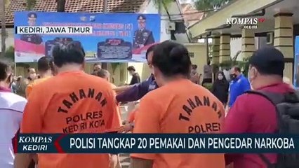 Puluhan Pelaku Penyalahgunaan Narkoba Diringkus Polres Kediri Kota