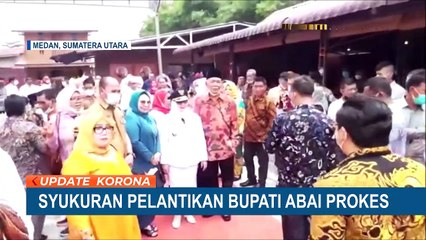 Kerumunan Hajatan Pelantikan Bupati Labuhanbatu Tidak Terapkan Protokol Kesehatan