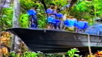 TIGERS Inspecting the captured boat