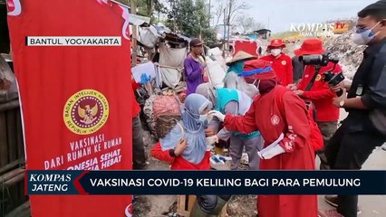 Vaksinasi Covid-19 Keliling Bagi Para Pemulung