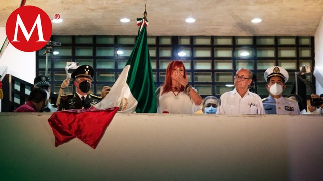 Layda Sansores encabeza su primer Grito de Independencia como gobernadora de Campeche