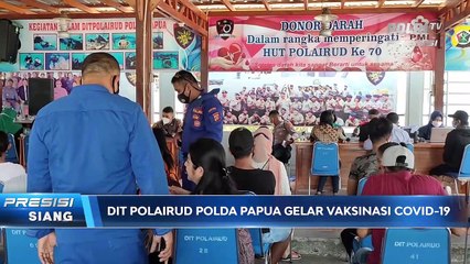 Polda Papua Gelar Vaksinasi Presisi di Dermaga Pol Airud