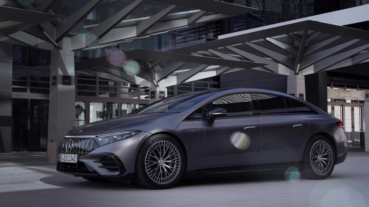 Der neue Mercedes-AMG EQS 53 4MATIC+ - Exterieur-Design mit charakteristischen AMG Elementen