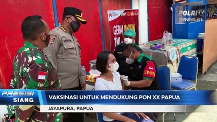 Alumni Akpol 96 Gelar Vaksinasi di Halaman Sagita Furniture & Lapangan Tennis Mapolda Papua