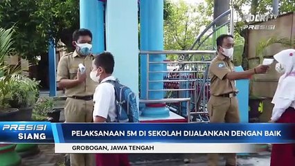 Satlantas Polres Grobogan Sosialisasikan Prokes di Sekolah-Sekolah