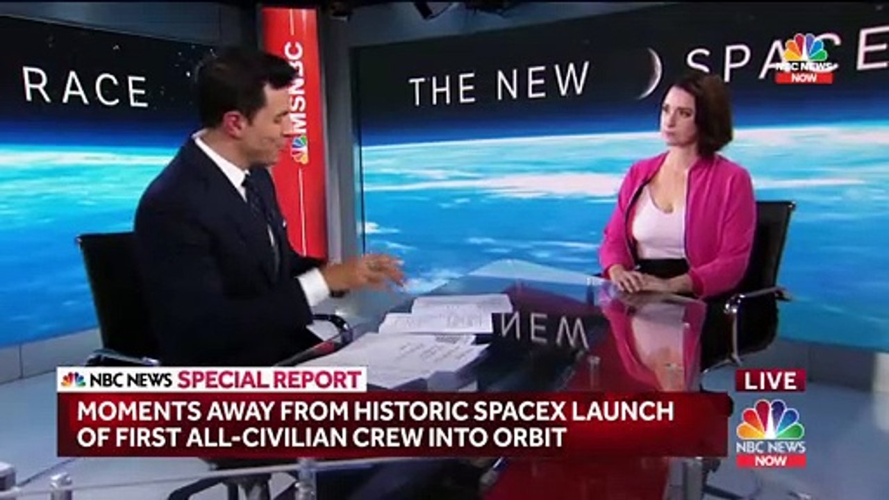 Live- SpaceX Launches Inspiration4 All-Civilian Crew Into Orbit
