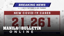 DOH reports 21,261 new cases, bringing the national total to 2,304,192, as of SEPTEMBER 16, 2021