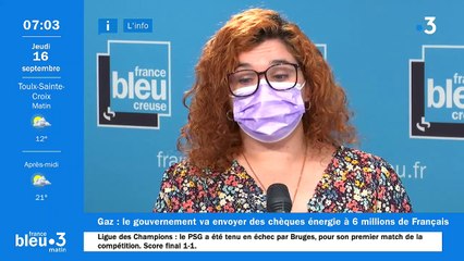 16/09/2021 - Le 6/9 de France Bleu Creuse en vidéo