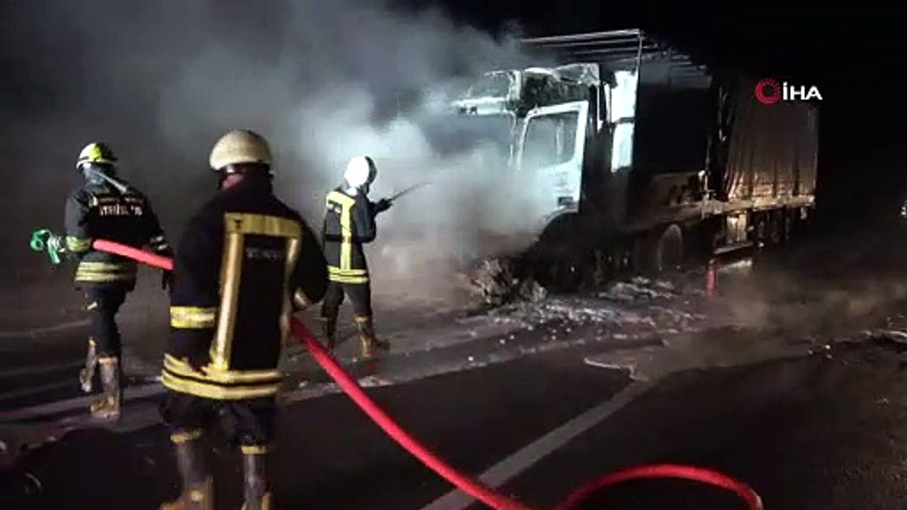 Ttır alevlere teslim oldu