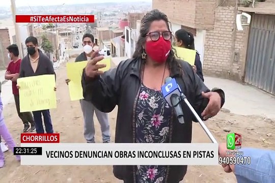 Chorrillos: obras inconclusas desde hace dos meses causan malestar en los vecinos