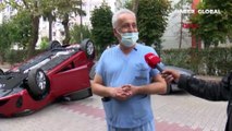 Bakırköy'de inanılmaz kaza! Otomobil bu halde gören gözlerine inanamadı