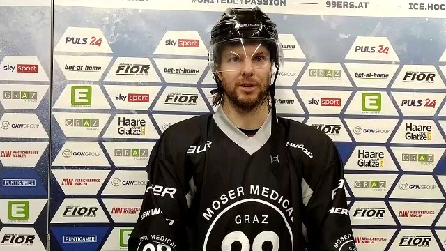 1.Runde: Andrew Gordon (Graz99ers) vor dem Duell mit Dornbirn