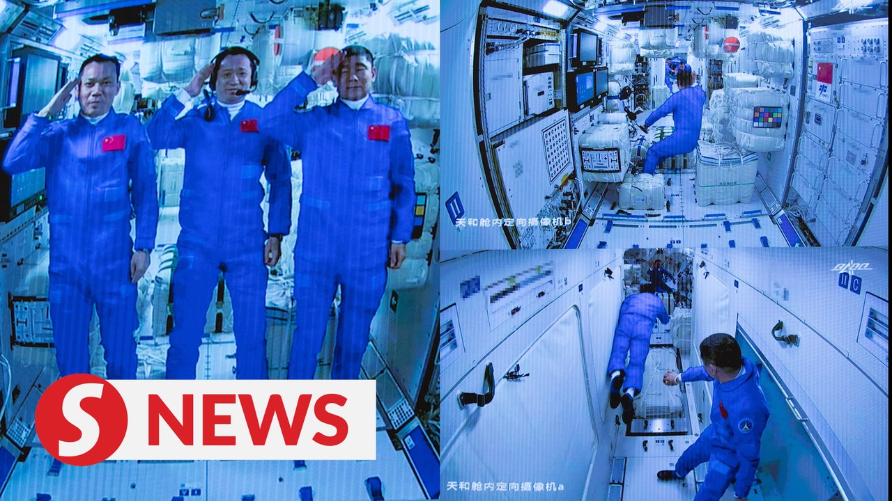 Chinese astronauts leave space station module for Earth
