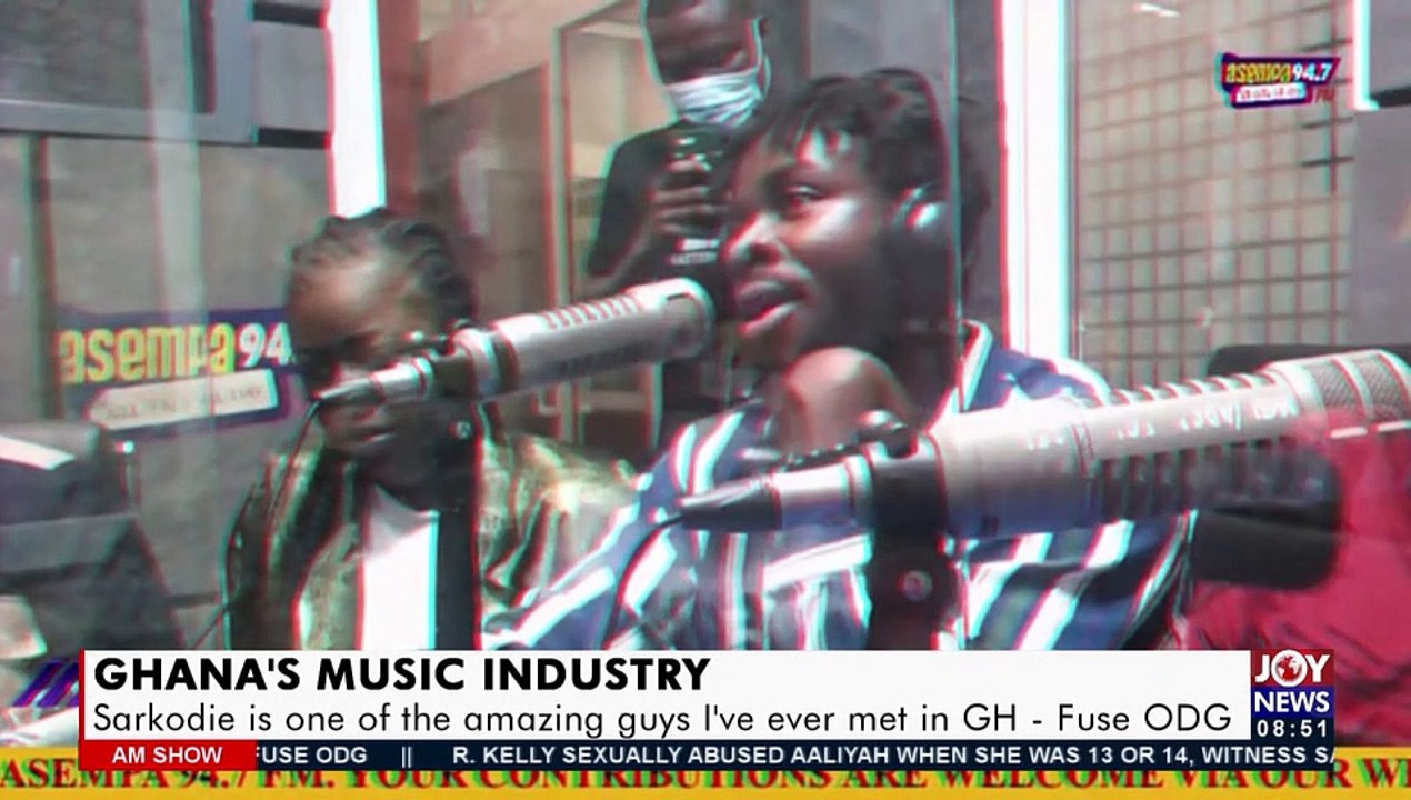 Ghana’s Music Industry: Sarkodie is one of the amazing guys I’ve ever met in GH – Fuse ODG (16-9-21)