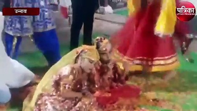 प्रथम पूज्य गजानन के दरबार में बच्चों ने निकाली झांकियां