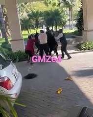 Wife Catches Husband With Side Chick Trying To Book A Hotel Room.