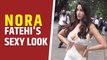 Nora Fatehi oozes oomph in white cut out dress