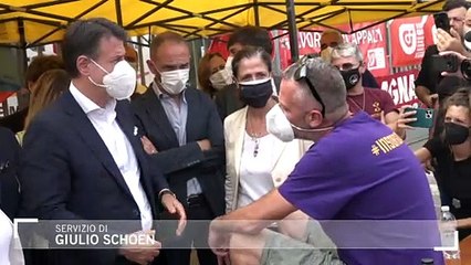 Vertenza Gkn, Conte al presidio degli operai: "Il 20 settembre un tavolo al Mise"