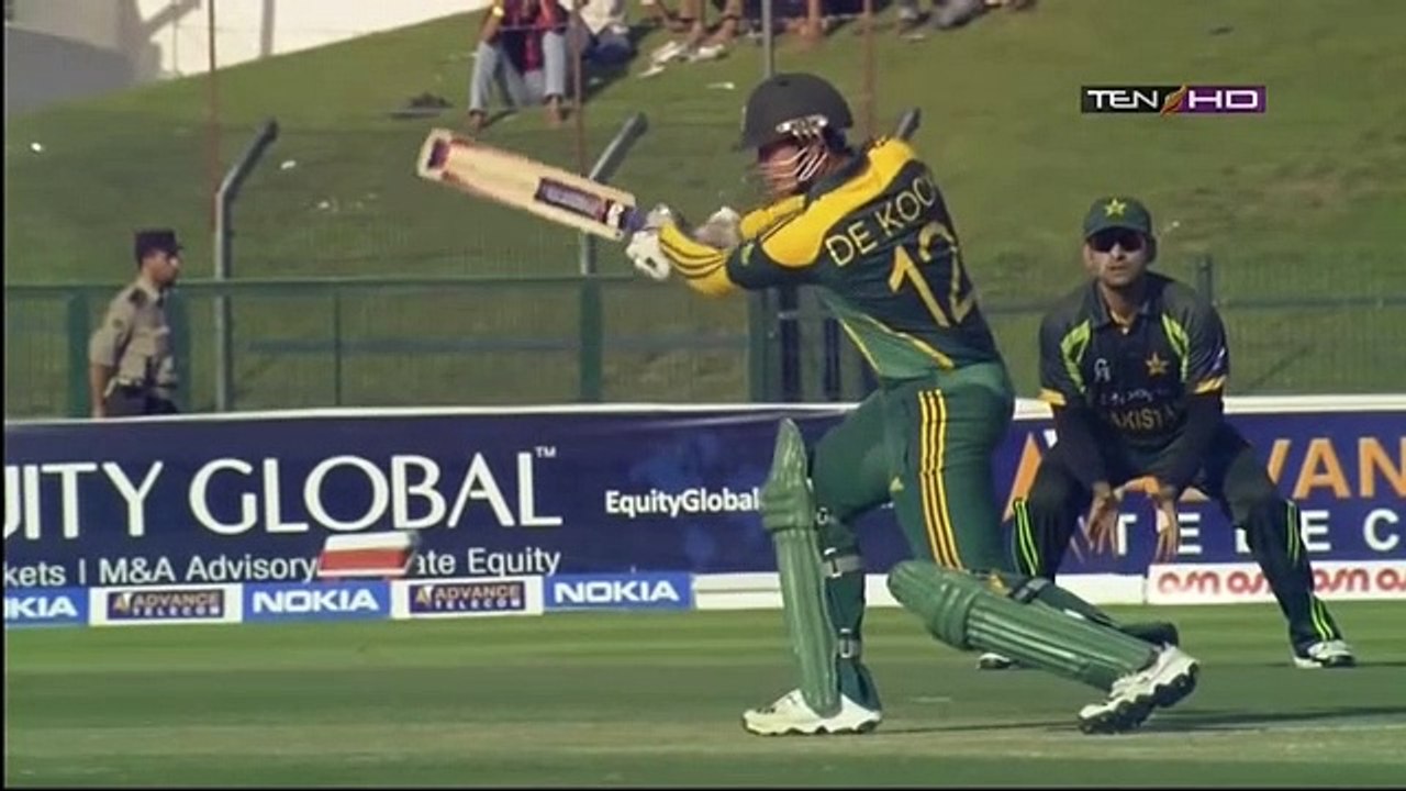 Quinton de Kock 112 (Maiden ODI Century) v Pakistan 4th ODI 2013 @ Abu Dhabi Full HD