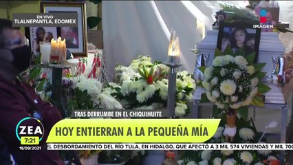 Hoy será enterrada Mía, pequeña víctima del derrumbe en el Chiquihuite