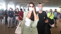 Actress and Dancer Nora Fatehi Spotted at Mumbai Airport | FilmiBeat
