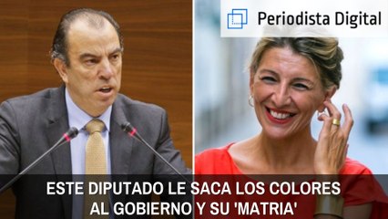 ¡Zasca! Este diputado le saca los colores al Gobierno y a su 'matria'