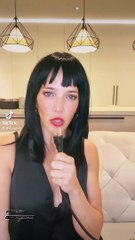 Luisana Lopilato y su desopilante tiktok con peluca desde Canadá