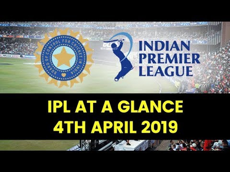 IPL 2019: Orange Cap & Purple Cap Updates | April 04, 2019
