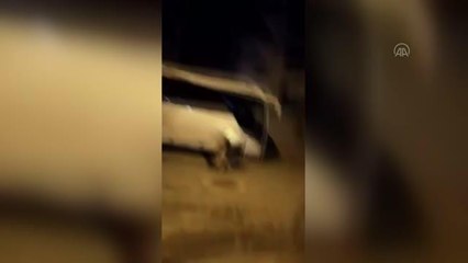 Sokak hayvanlarına mama bırakan aileye saldırı kameraya yansıdı