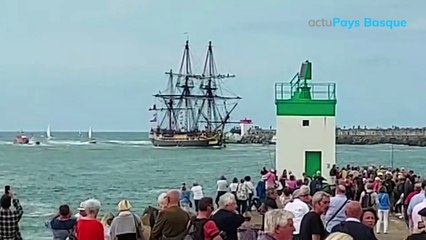Arrivée de l'Hermione à Bayonne