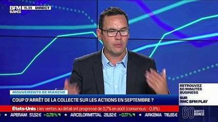 Jean-François Bay (Quantalys) : Coup d'arrêt de la collecte sur les actions en septembre ? - 16/09