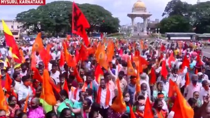 Watch | Protest against temple demolition intensifies in Mysuru
