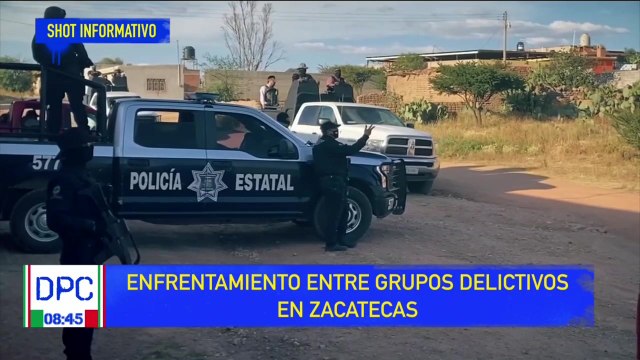 Se registra enfrentamiento entre grupos delictivos en Zacatecas