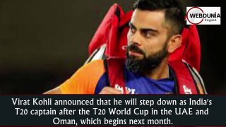 Virat Kohli to step down as T20I captain after World Cup