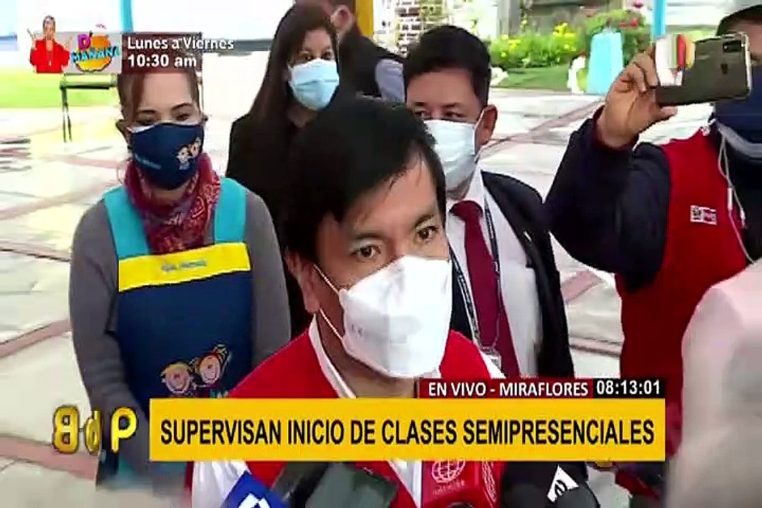 Miraflores: escolares inician clases semipresenciales