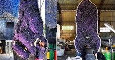 Ces gigantesques géodes d'améthyste découvertes en Uruguay mesurent plus de 6 mètres de hauteur