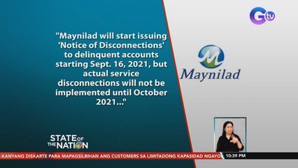 Maynilad at Manila Water, pwede nang mag-isyu ng disconnection notice sa mga customer na hindi nakakabayad  | SONA